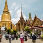 Foreign-tourists-visit-the-Temple-of-the-Emerald-Buddha-Wat-Phra-Kaew-Grand-Palace-Bangkok- Foreign tourists visit the Temple of the Emerald Buddha Wat Phra Kaew Grand Palace Bangkok