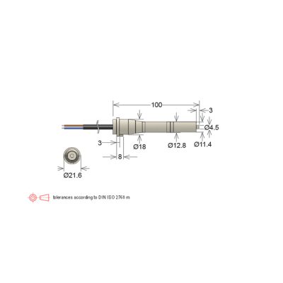 MK SERIES REED SENSOR drawing