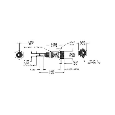 PANEL JACK METAL THREAD