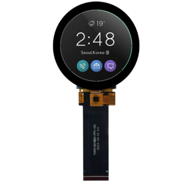 2.1 inch circular serial port capacitive touch LCD display screen, 3D printer display screen