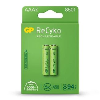 GP ReCyko battery 850mAh AAA (2 battery pack)