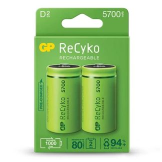GP ReCyko battery 5700mAh D (2 battery pack)