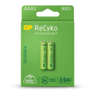 GP ReCyko battery 950mAh AAA (2 battery pack)