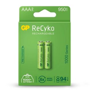 GP ReCyko battery 950mAh AAA (1000 Series, 2 battery pack)