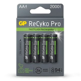 GP ReCyko Pro Photoflash battery 2000mAh AA (4 battery pack)