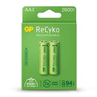 GP ReCyko battery 2600mAh AA (2 battery pack)