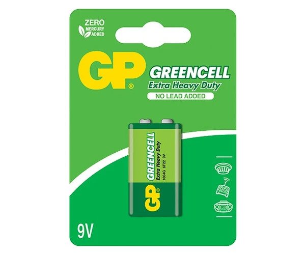 GP Greencell Carbon Zinc 9V