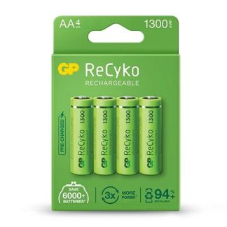 GP ReCyko battery 1300mAh AA (4 battery pack)