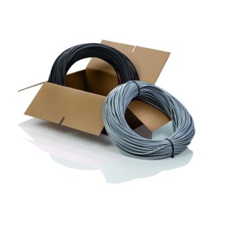 Grey cable, shielded, Contacts: 3