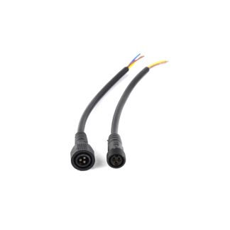 Black 3 PIN Male Female IP68 M19