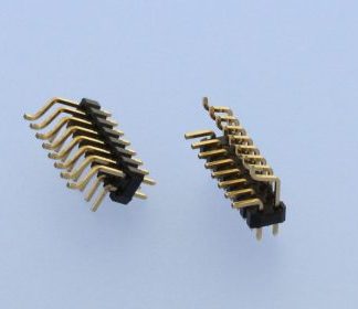 SMT-THR pin header in mixed technology